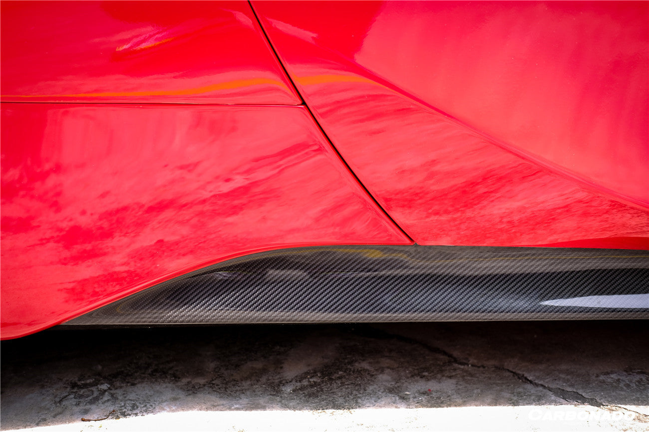 2020-UP Ferrari SF90 Stradale OE Style Autoclave Carbon Fiber Side Skirts