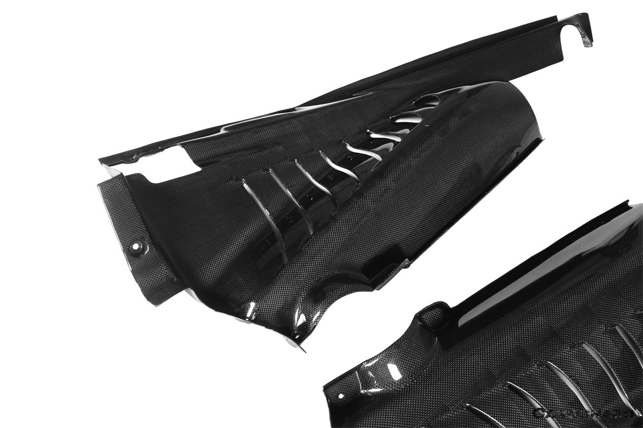 2015-2023 Ferrari 488 GTB Pista  F8 Dry Carbon Fiber Engine Bay Panels With Heat Protection