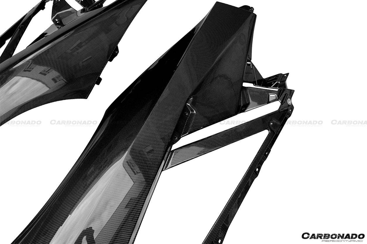 2011-2016 Lamborghini Aventador LP700 Coupe Oem Style Rear Quarter Panels - Carbonado