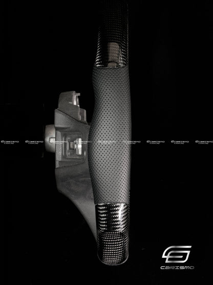 Carismo Steering Wheel For Audi R8 (Gen 2) - Sequential RPM LED - Gloss Carbon - Perforated Leather