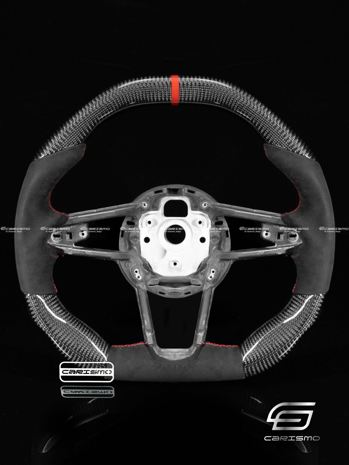 Carismo Steering Wheel For Audi R8 (Gen 2) - Signature - Gloss Carbon - Alcantara