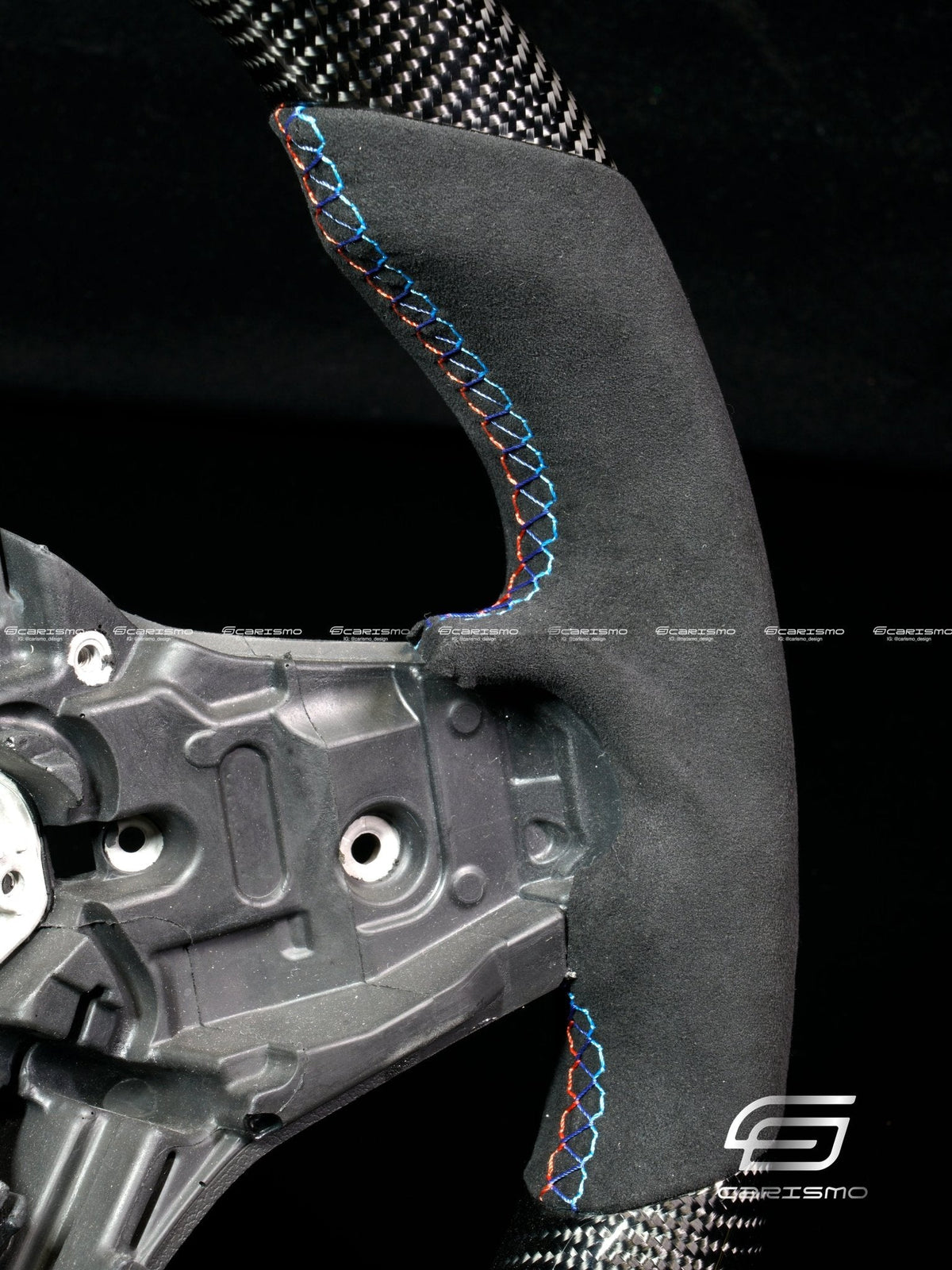Carismo Steering Wheel For BMW G-Series (M Performance Wheels) - F1 Competition - Gloss Carbon - Alcantara