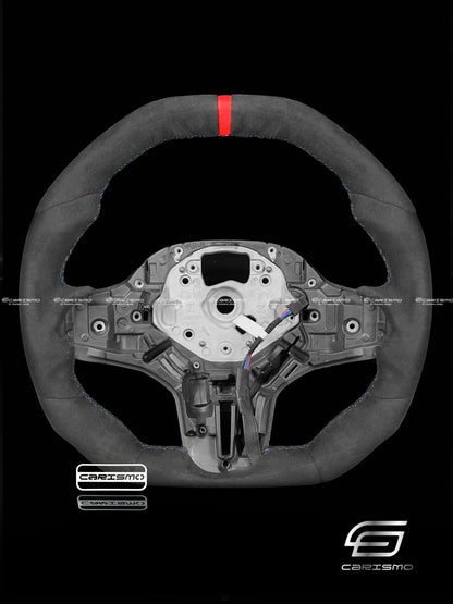 Carismo Steering Wheel For BMW G-Series (M Performance Wheels) - Signature (Heated) - Full Alcantara