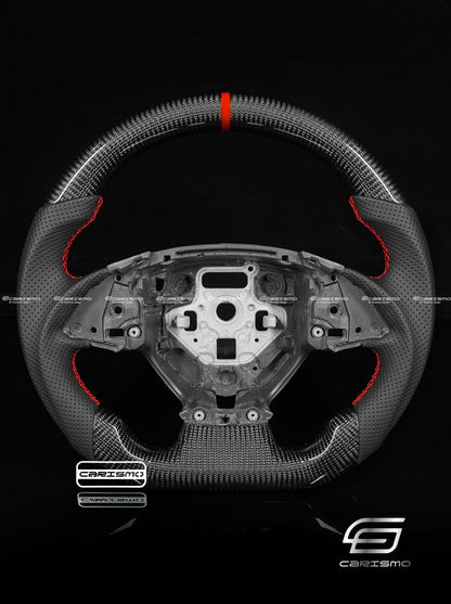 Carismo Steering Wheel For Chevrolet Corvette (C7) - Sport - Gloss Carbon - Perforated Leather