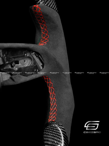 Carismo Steering Wheel For Dodge / SRT (2015+) - Sport - Gloss Carbon - Alcantara