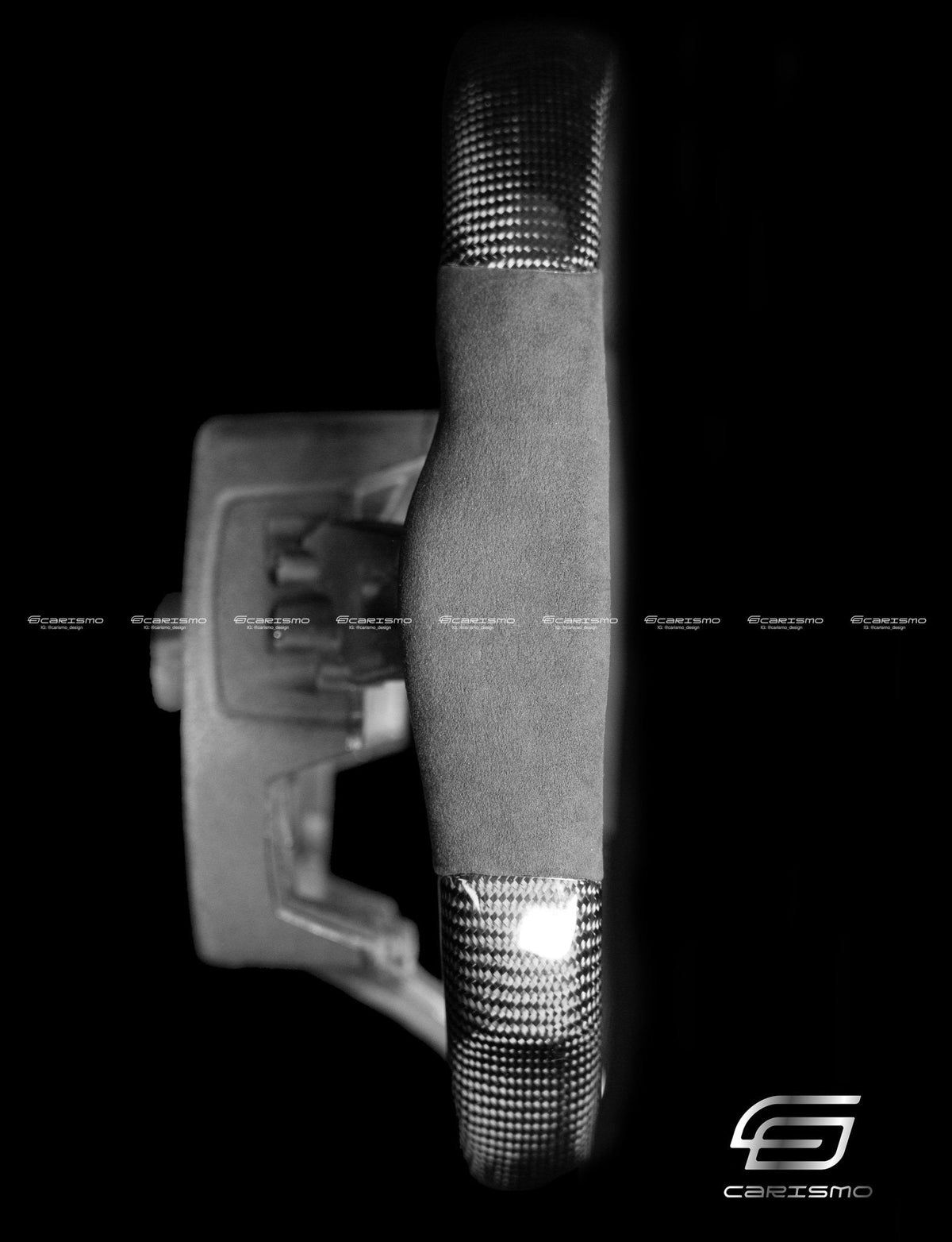 Carismo Steering Wheel For Lamborghini Aventador - Signature - Gloss Carbon - Alcantara
