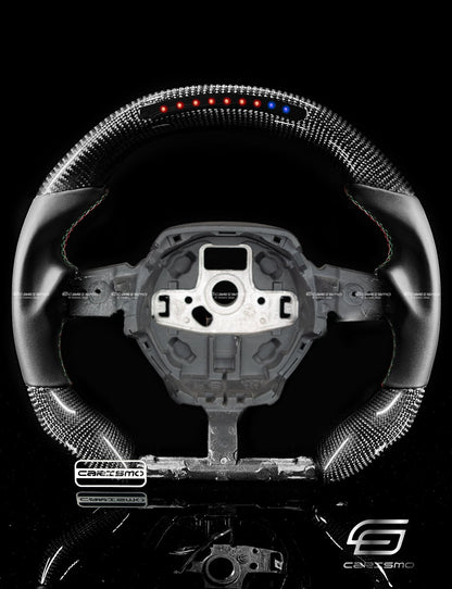 Carismo Steering Wheel For Lamborghini Huracan - Sequential RPM LED - Gloss Carbon - Smooth Leather