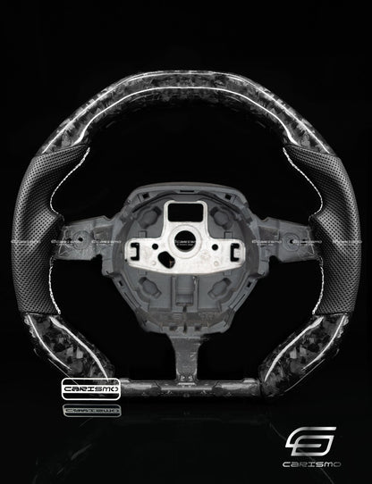 Carismo Steering Wheel For Lamborghini Huracan - Signature - Gloss Forged Carbon - Perforated Leather