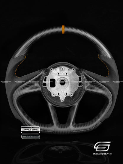 Carismo Steering Wheel For McLaren Super Series - Sport - Matte Carbon - Alcantara