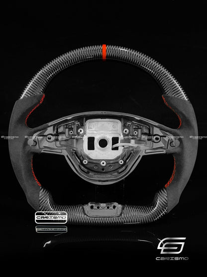 Carismo Steering Wheel For Mercedes/AMG (2016 AMG Performance Wheel) - Sport - Gloss Carbon - Alcantara
