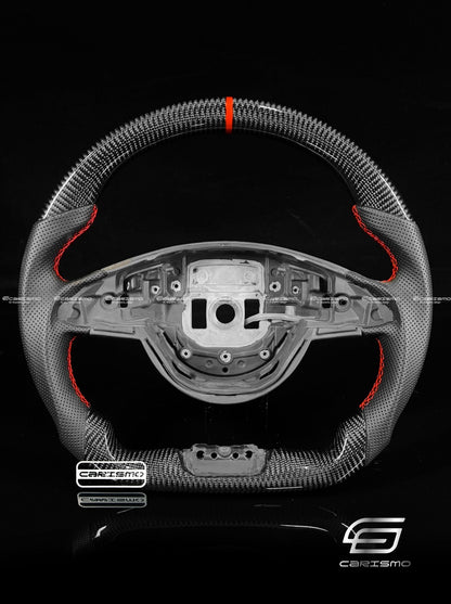 Carismo Steering Wheel For Mercedes/AMG (2016 AMG Performance Wheel) - Sport - Gloss Carbon - Perforated Leather