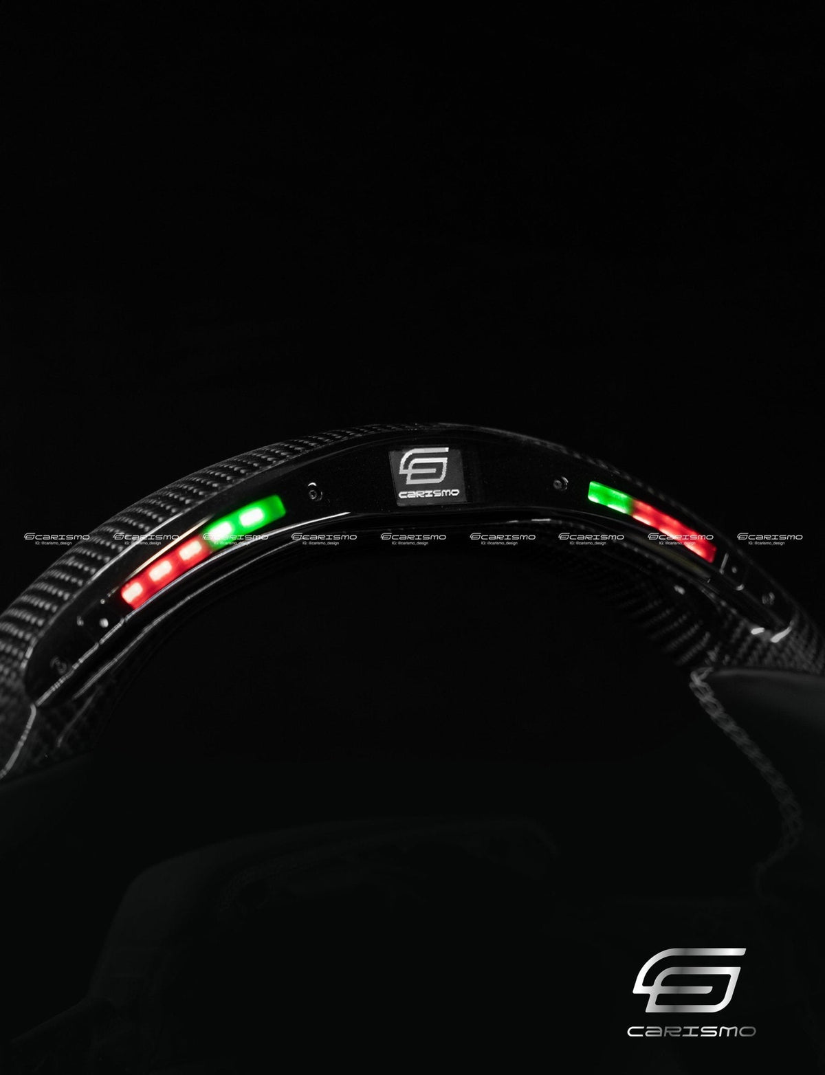 Carismo Steering Wheel For Mercedes/AMG (2020 AMG Performance Wheel) - Classic RPM LED - Gloss Carbon - Alcantara