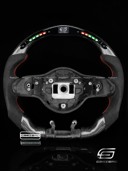 Carismo Steering Wheel For Mercedes/AMG (2020 AMG Performance Wheel) - Classic RPM LED - Gloss Carbon - Alcantara