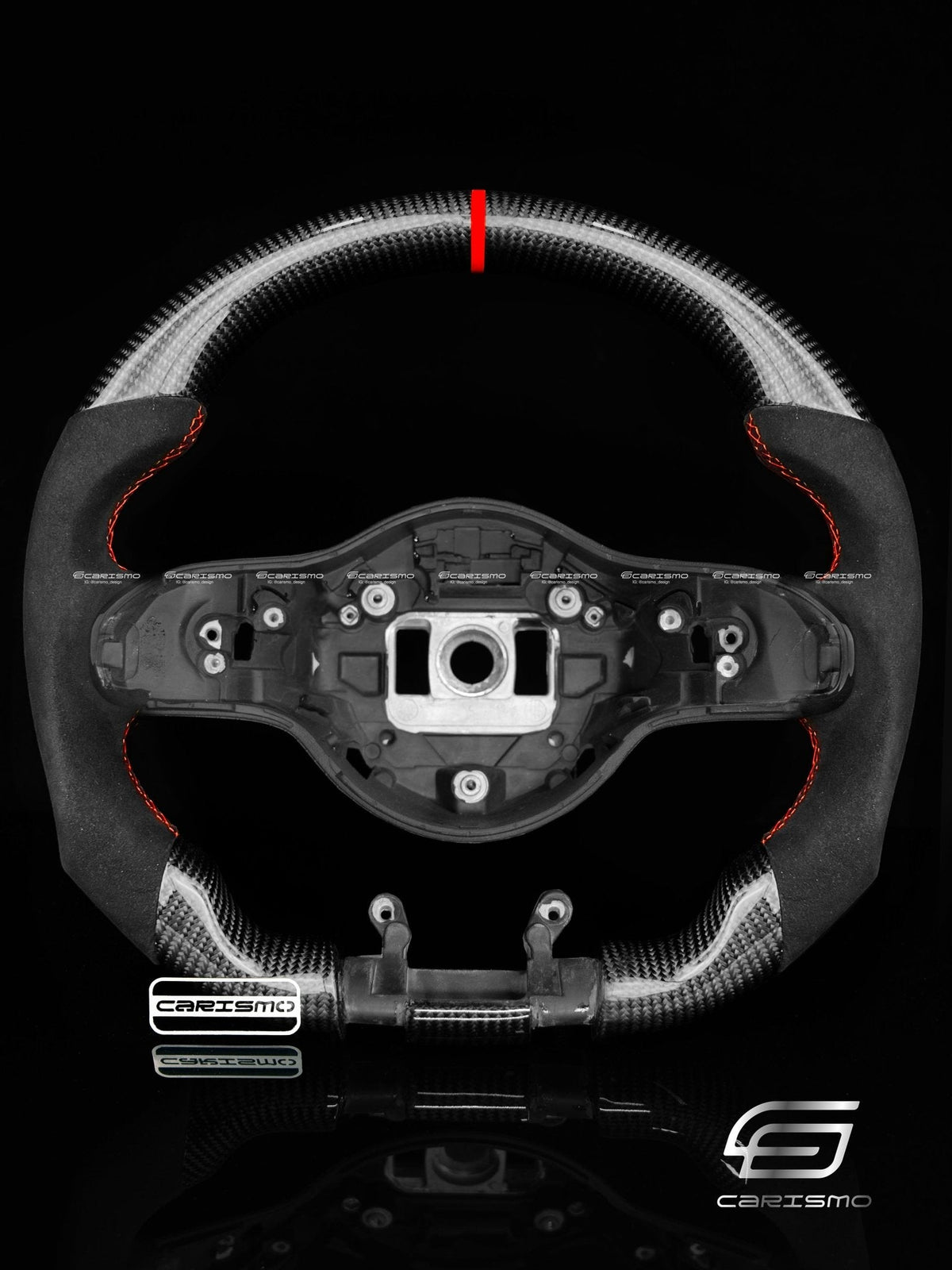 Carismo Steering Wheel For Mercedes/AMG (2020 AMG Performance Wheel) - Sport - Gloss Carbon - Alcantara