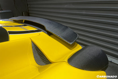 2010-2015 Ferrari 458 Coupe VT Style Carbon Fiber Trunk Spoiler - Carbonado