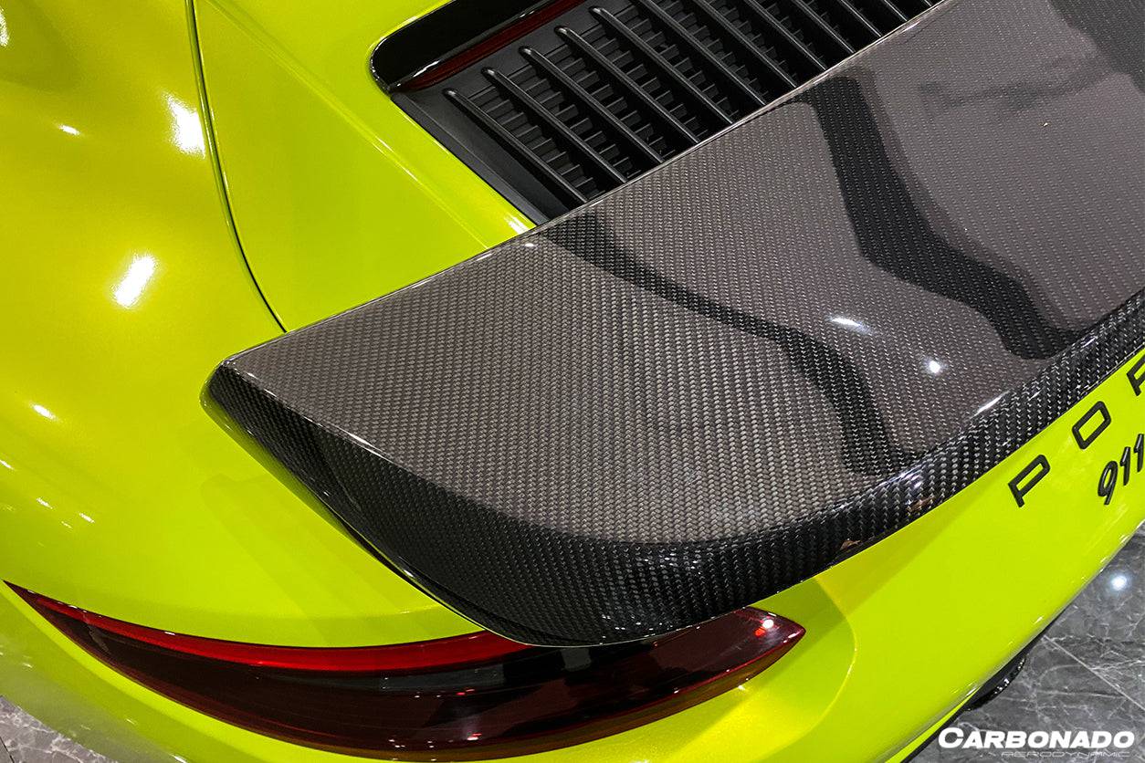 2016-2019 Porsche 911 991.2 Carrera & S & 4S & GTS TA Style Trunk Spoiler - Carbonado
