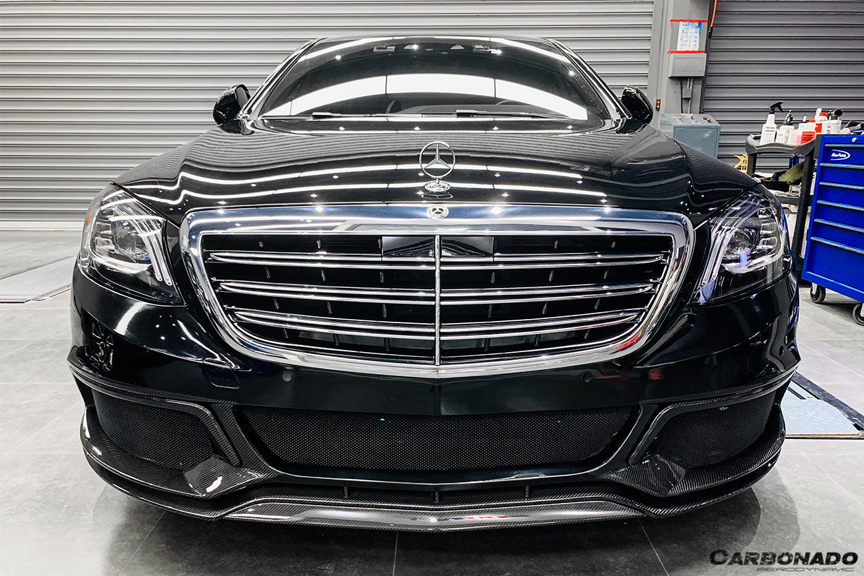 2017-2020 Mercedes Benz W222 Sedan BRS-2019 Style Front Bumper - Carbonado