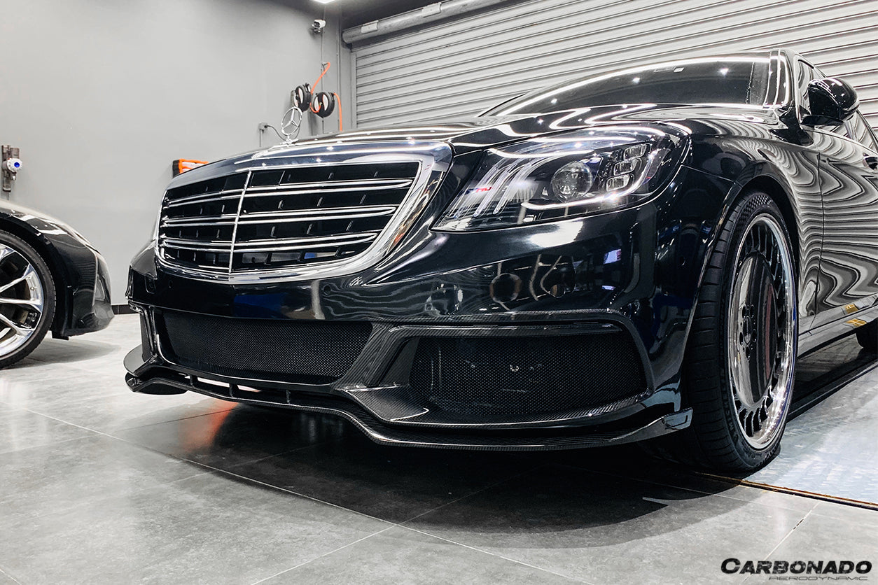 2017-2020 Mercedes Benz W222 Sedan BRS-2019 Style Front Bumper - Carbonado