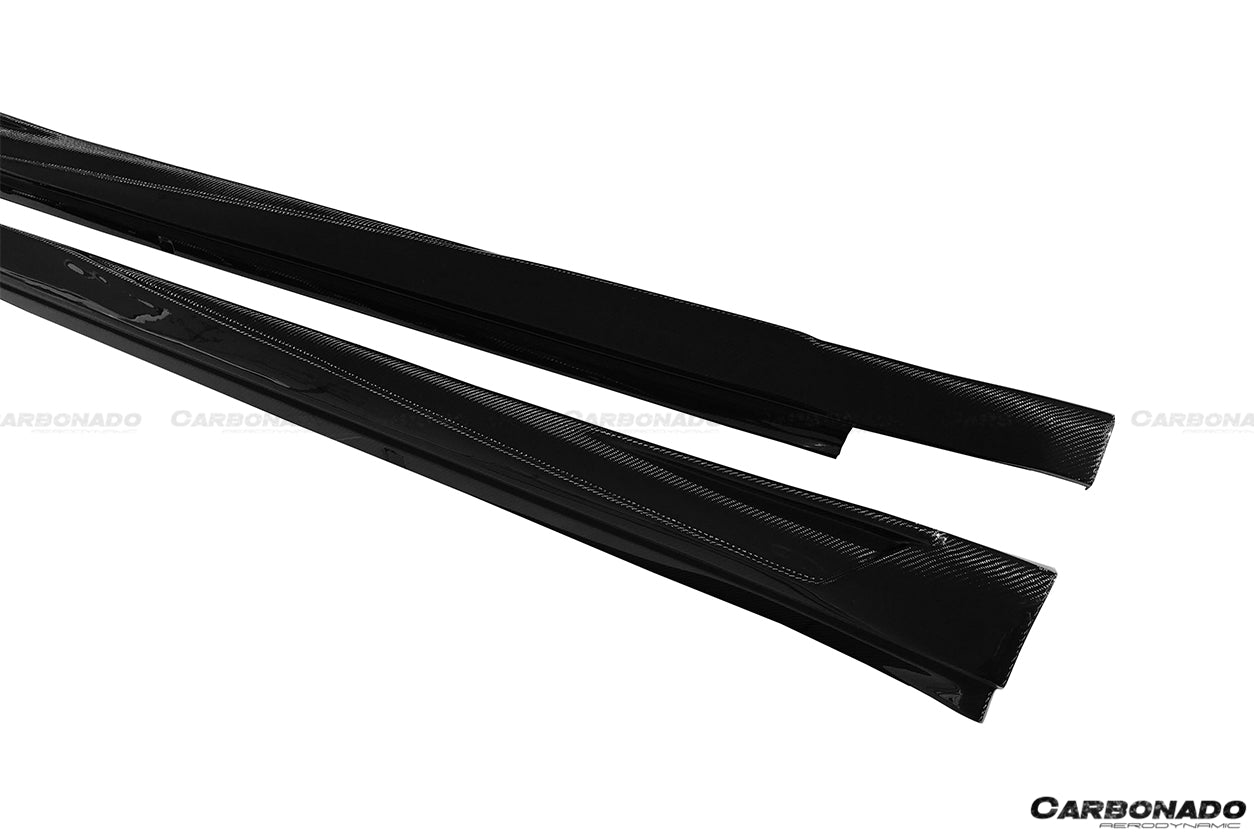 2013-2016 Porsche Panamera 970.2 ARN Style Carbon Fiber Side Skirts - Carbonado