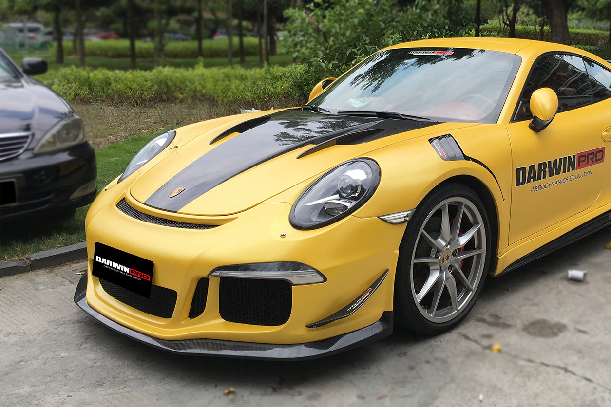 2012-2015 Porsche 911 991.1 Carrera/Targa  S/4/4S GT3 Style Front Bumper Canards - DarwinPRO Aerodynamics