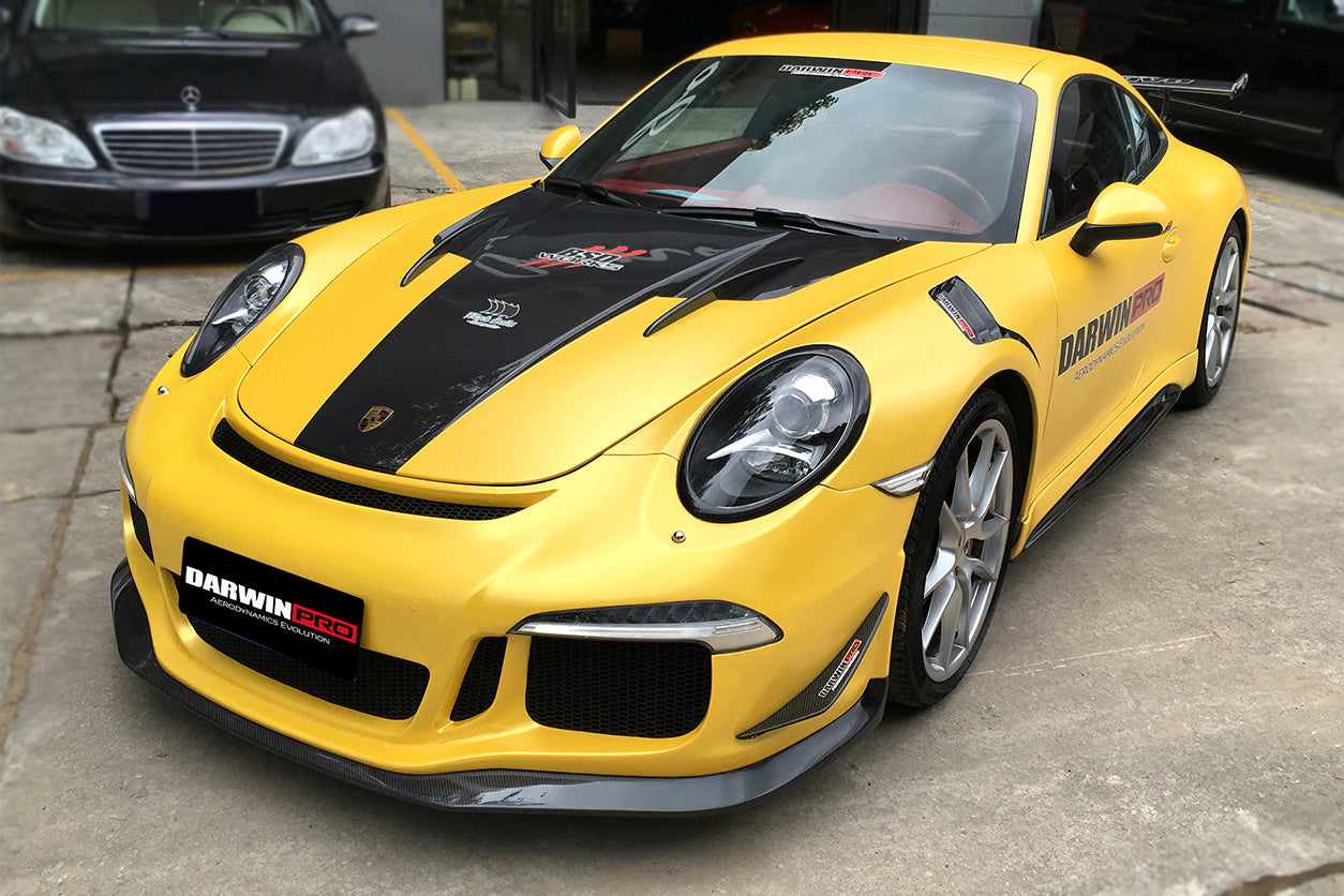 2012-2015 Porsche 911 991.1 Carrera/Targa  S/4/4S GT3 Style Front Bumper Canards - DarwinPRO Aerodynamics
