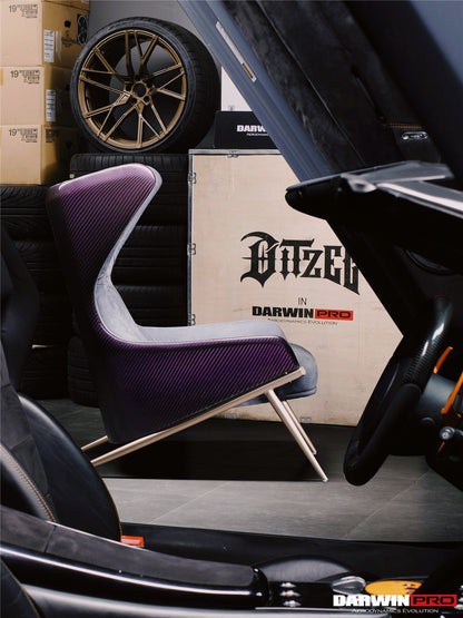 DARWINPRO 4x4  WEAVE CARBON FIBER URBAN LONDON GREY COLOR LOUNGE CHAIR - DarwinPRO Aerodynamics