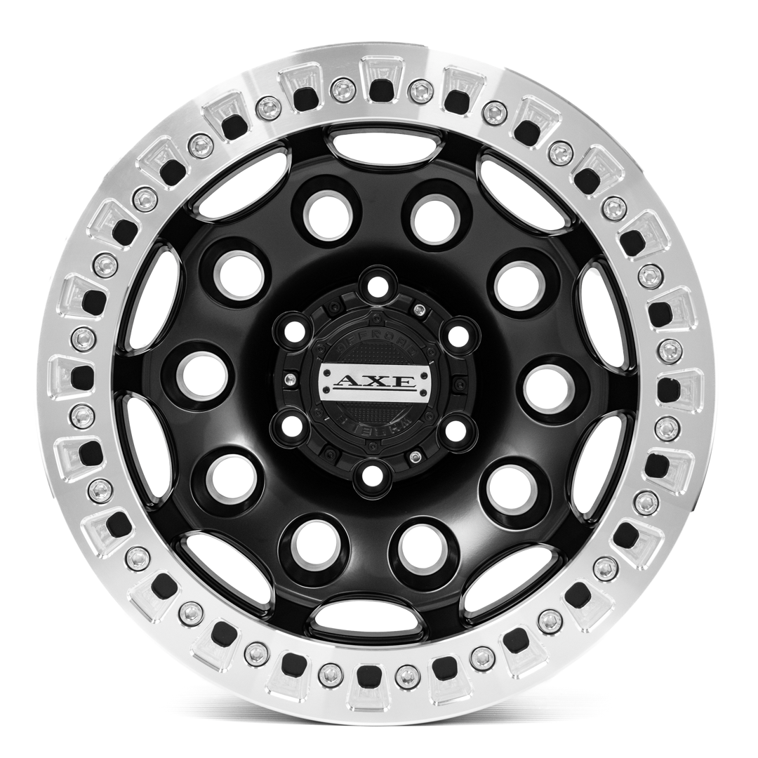 AXE WHEELS CHAOS SATIN BLACK 17x9 ET-15 6x139 (Square Set of 4)
