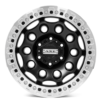AXE WHEELS CHAOS SATIN BLACK 17x9 ET-15 6x139 (Square Set of 4)