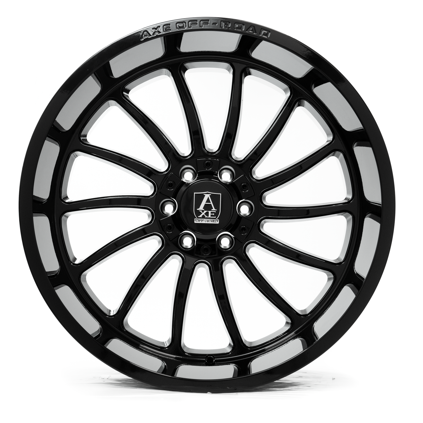 AXE WHEELS CHRONUS GLOSS BLACK 24x12 ET-44 6x135 (Square Set of 4)