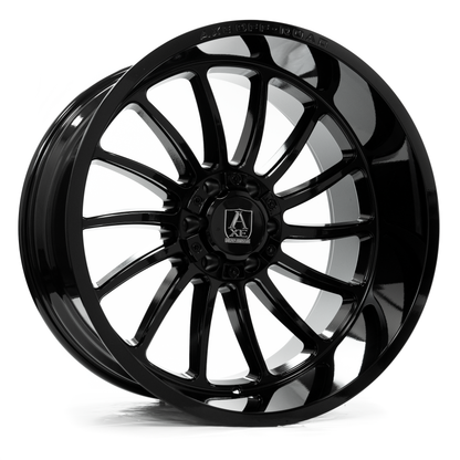 AXE WHEELS CHRONUS GLOSS BLACK 24x12 ET-44 6x135 (Square Set of 4)