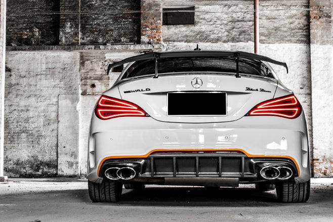 2013-2016 Mercedes Benz W117 CLA Class WD Style Rear Bumper - Carbonado