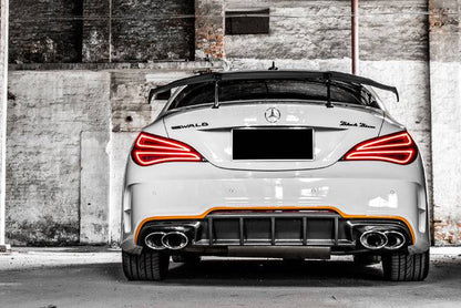 2013-2016 Mercedes Benz W117 CLA Class WD Style Rear Bumper - Carbonado