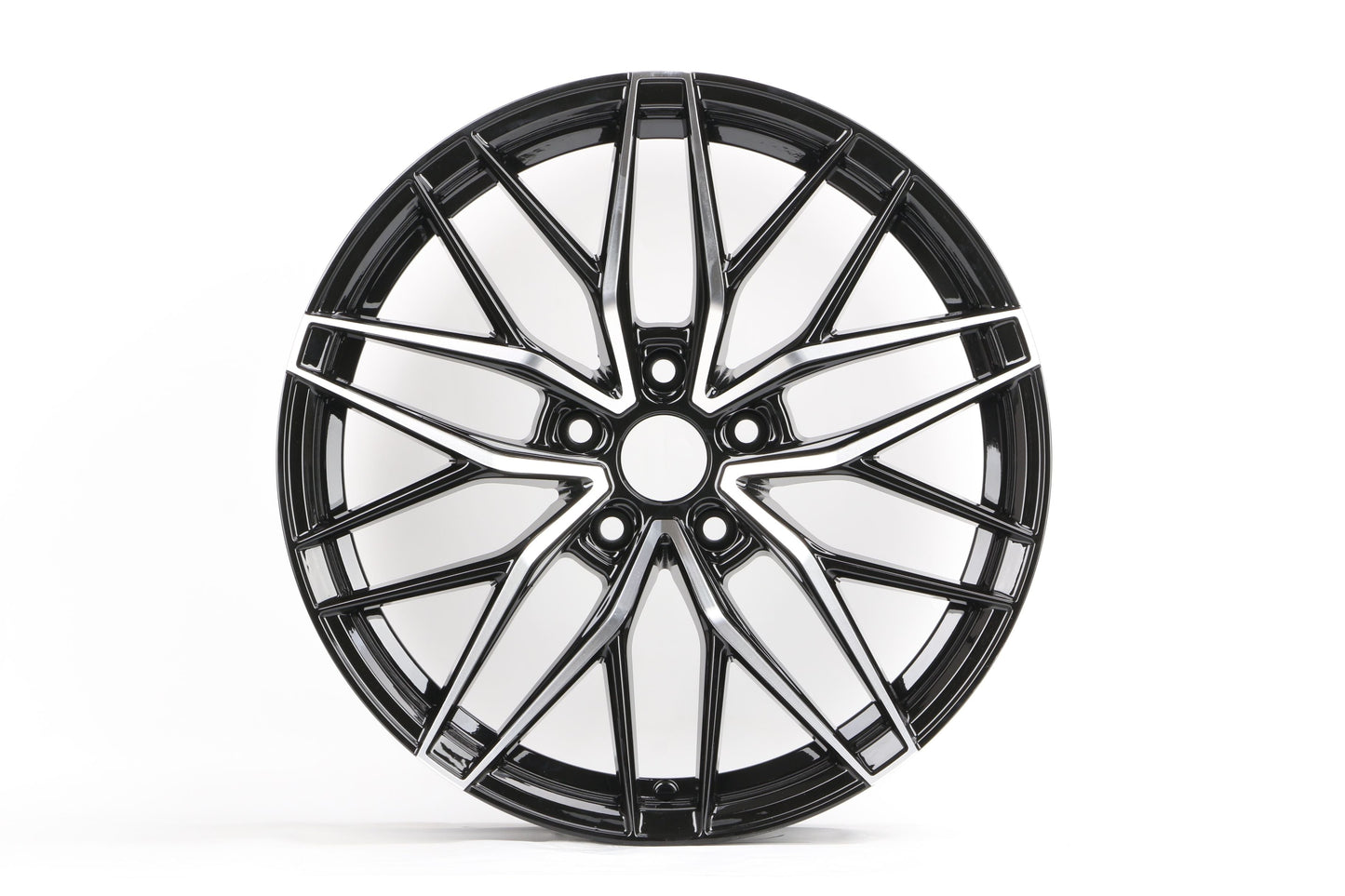 E1513 Black Machined Face 18x8 ET35 5x112 – (Square Set of 4)