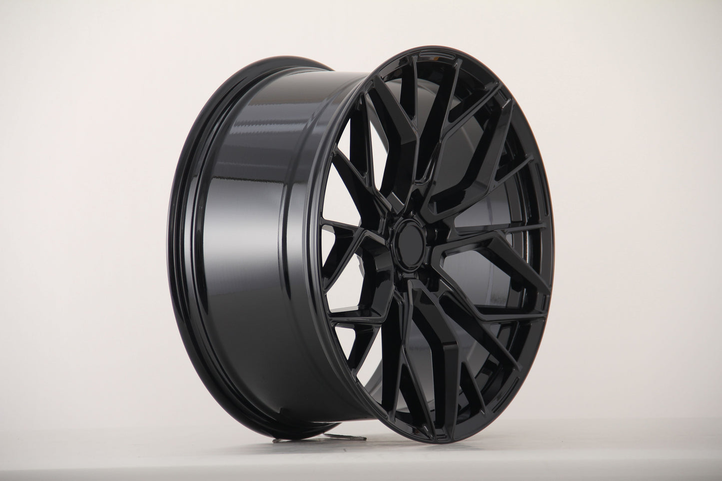 E061 Gloss Black 18x8.0 ET35 5.108 - Square Set (4 Wheels)