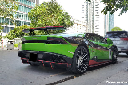 2015-2020 Lamborghini Huracan LP610 RZS Style Carbon Fiber Rear Diffuser - Carbonado