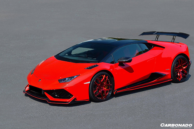 2015-2020 Lamborghini Huracan LP610 RZS Style Carbon Fiber Front Lip - Carbonado