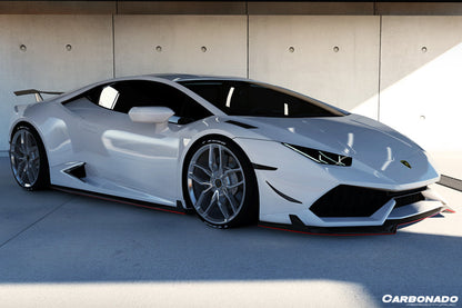 2015-2020 Lamborghini Huracan LP610 RZS Style Carbon Fiber Front Lip - Carbonado