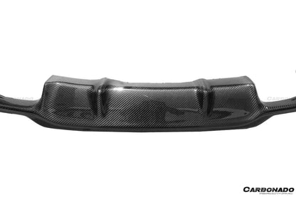 2013-2020 BMW 4 Series F32 F33 F36 3D Style Carbon Fiber Rear Qual Exhaust Diffuser (For M-Tech Only ) - Carbonado Aero