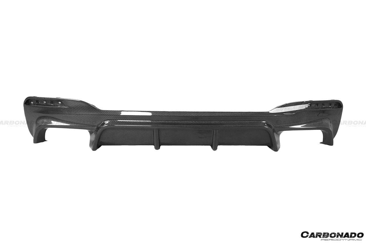 2017-2019 BMW 5 Series G30 G38 M-TECH ECC Style Carbon Fiber Rear Lip - Carbonado Aero