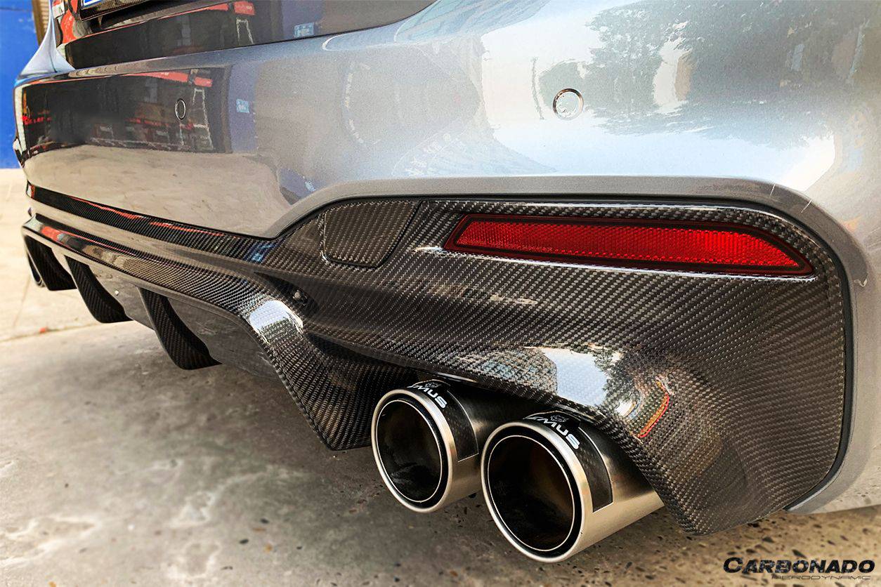 2017-2019 BMW 5 Series G30 G38 M-TECH ECC Style Carbon Fiber Rear Lip - Carbonado Aero