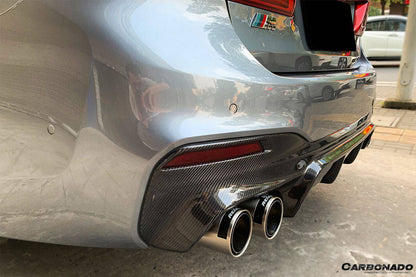 2017-2019 BMW 5 Series G30 G38 M-TECH ECC Style Carbon Fiber Rear Lip - Carbonado Aero