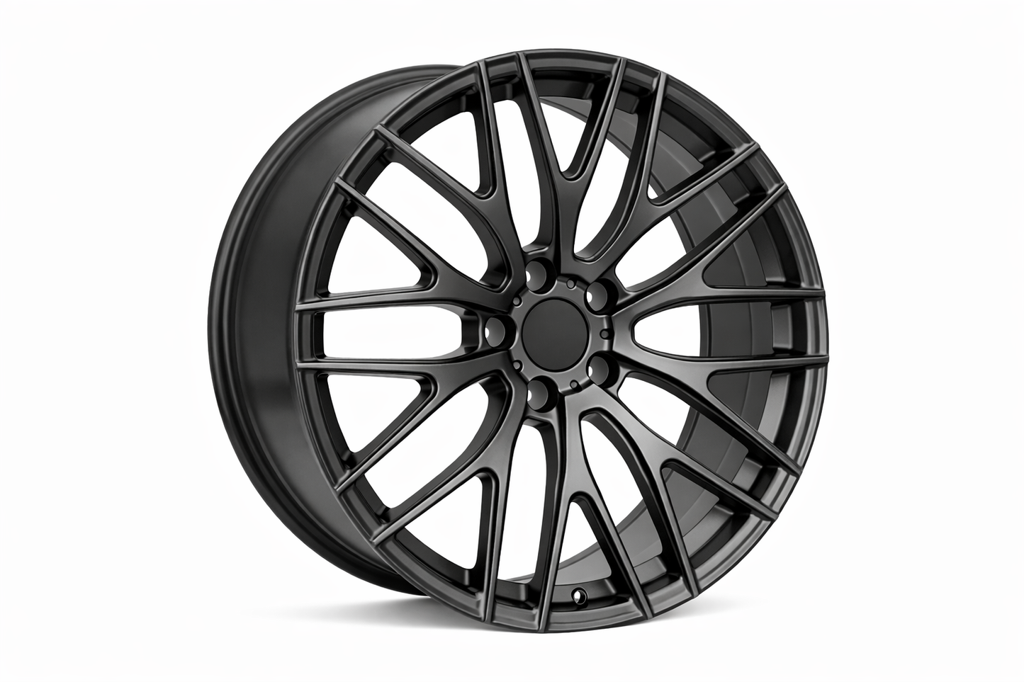 E008 Satin Black 19in Staggered Set 8.5 ET35 / 9.5 ET35 5.120 (4 Wheels)