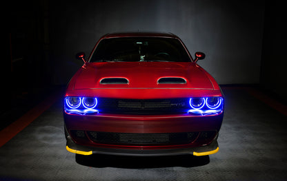 Oracle 15-21 Dodge Challenger Dynamic Surface Mount Headlight Halo Kit - - Dynamic
