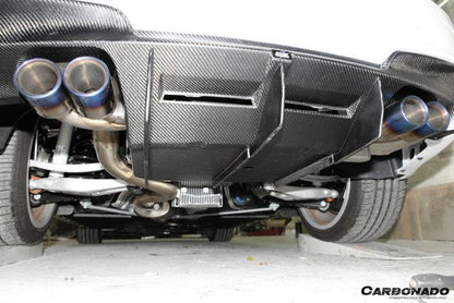 2008-2013 BMW 1M RZ Style Carbon FIber Rear Lip/Diffuser - Carbonado