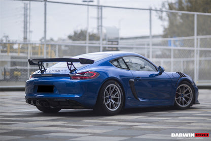 2012-2016 Porsche 981 Boxster/Cayman GT4 Style Style Carbon Fiber Trunk Spoiler - DarwinPRO Aerodynamics