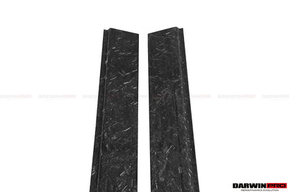2011-2016 Lamborghini Aventador LP700 Coupe Carbon Fiber Door Still Plate Caps - DarwinPRO Aerodynamics