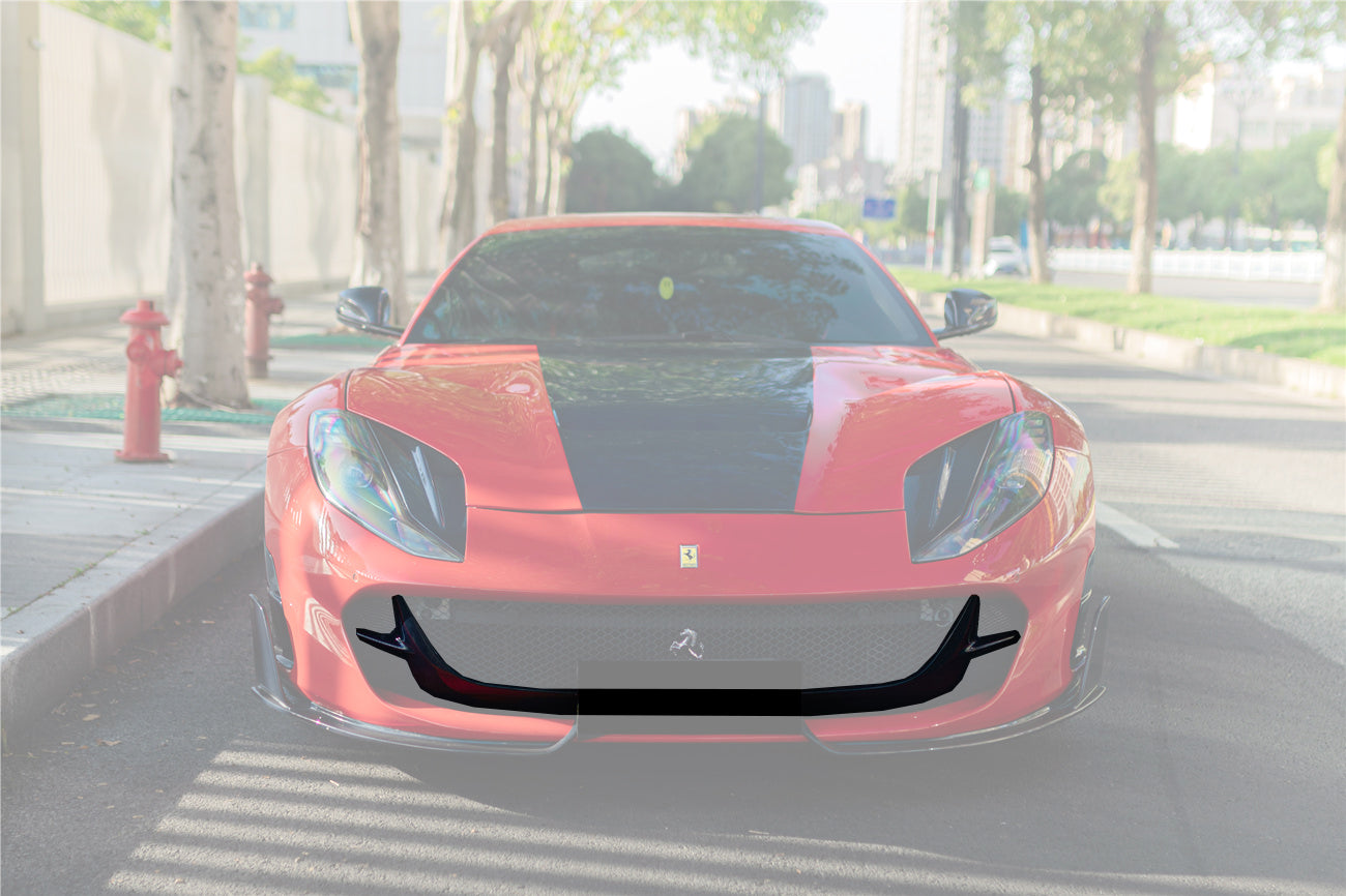 2018-UP Ferrari 812 Superfast & GTS MSY Style Front Bumper Air Vent - Carbonado