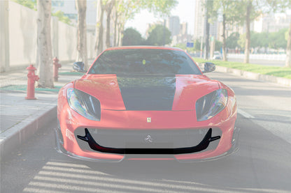 2018-UP Ferrari 812 Superfast & GTS MSY Style Front Bumper Air Vent - Carbonado