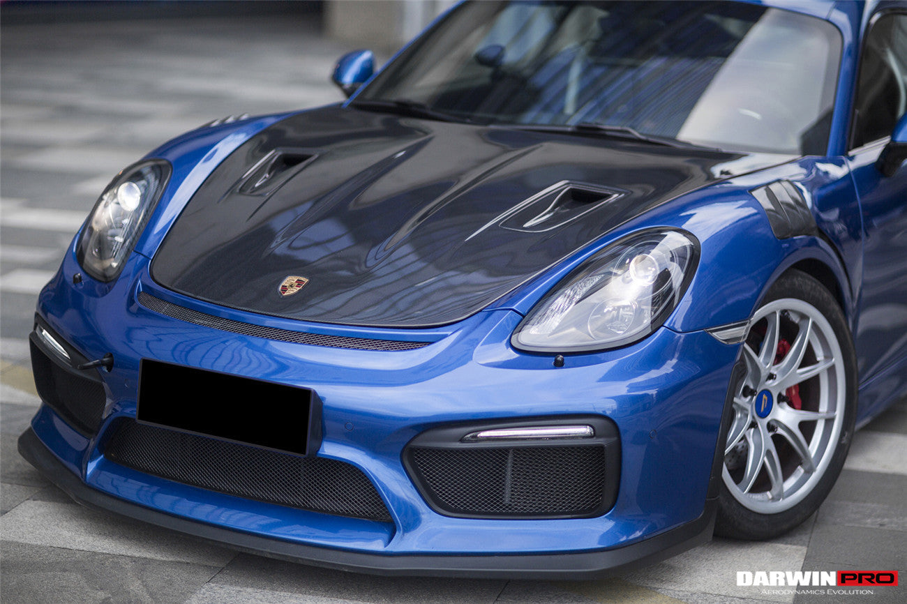 2012-2023 Porsche 718/981 Cayman/Boxster GT2RS Style Carbon Fiber Hood - DarwinPRO Aerodynamics