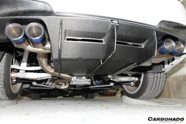 2008-2013 BMW 1M RZ Style Carbon FIber Rear Lip/Diffuser - Carbonado